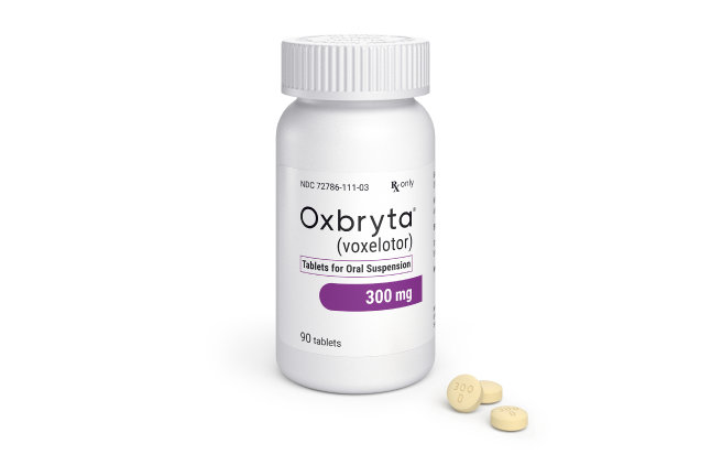 Oxbryta 300 mg Tablets for Oral Suspension bottle